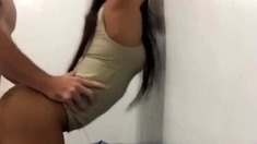Sexy asian girl gets fucked by fat white guy