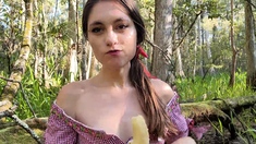 Amateur French Teen Outdoor softcore