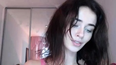 Hottest brunette solo webcam masturbation 2