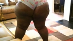 Huge BBW Ass In Small Panties Ebony