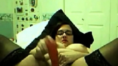 Nerdy Bbw Girl Squirts On Webcam