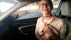 Hitch hiking teen outdoor public fuck in this hd video