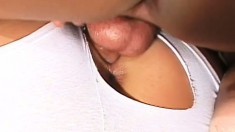 Incredible girl wants to drink every drop of cum out of a pussy